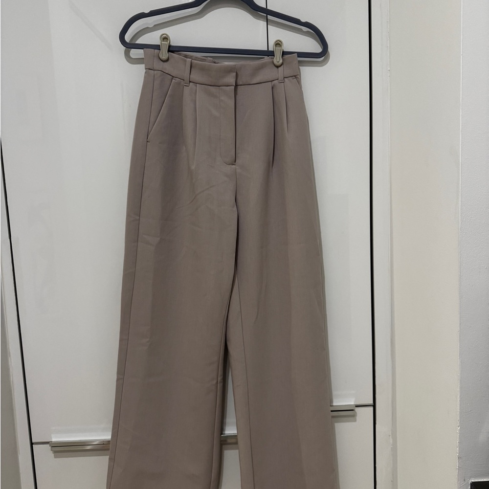 Abercrombie & Fitch Tan Wide Leg Pants